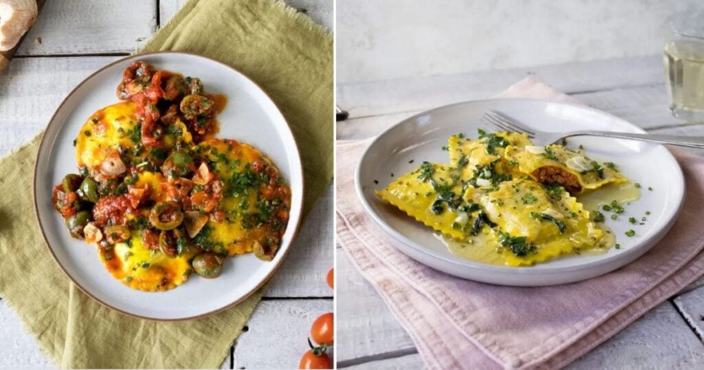 Meatless Farm's new vegan meat-filled pasta dishes that are for sale in the UK